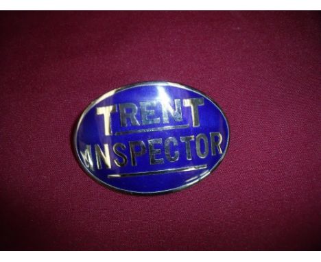 Large enamel Trent Inspectors cap badge by L Simpson of London 