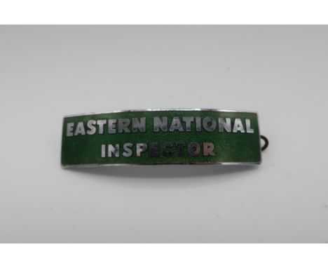 Eastern National Inspector green enamel cap badge 