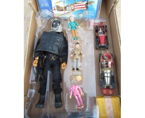 Blonde haired Eagle Eye Action Man 'SAS Key Figure' with uniform and accessories incl. hood, gas mask, overalls, vest, belt, 