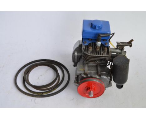 Small unbranded stationary engine with Picador 4.5 inch pulley and 5 belts. 