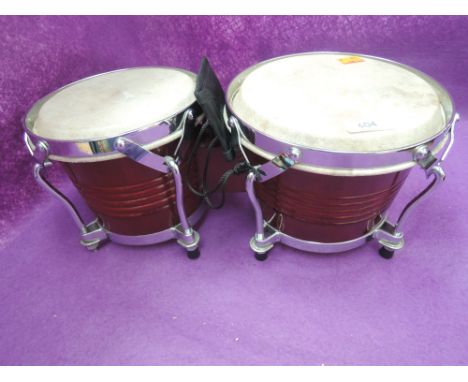 A pair of Stagg bongos