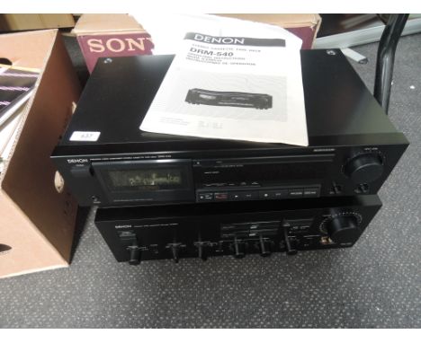 Two Denon seperates, DRM540 Cassette deck and PMA-700V amplifier