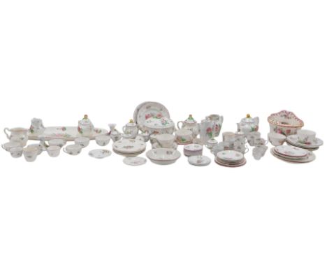 A large quantity of Copeland Spode, Luneville and other similar pottery, each decorated with roses in a similar style.