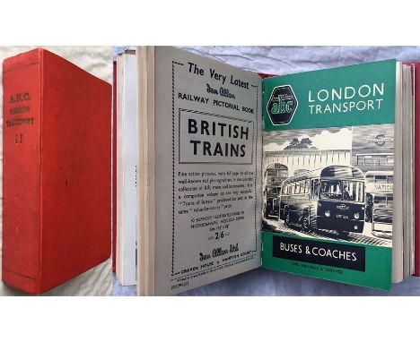 Bound volume of Ian Allan ABCs of London Transport Buses & Coaches from 1952 to 1955. Contains 7 issues from the 6th to the 1
