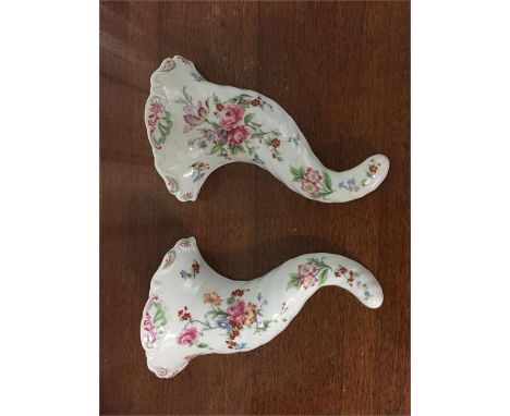 Pair of Royal Worcester Wall pockets