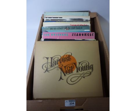 Vinyl - 1960s and later LPs including Neil Young, Led Zeppelin II, Bob Dylan, Jimi Hendrix and others in one box  