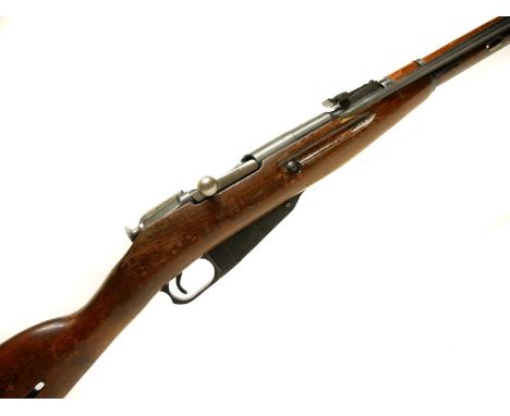 Deactivated Mosin Nagant M44 7.62x54R carbine, serial number MC 1495, 20inch barrel, with folding bayonet, Izhevsk Arsenal, 1