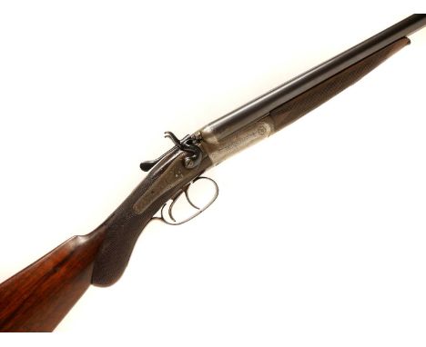 W.C Till of Battle 28 bore hammergun, with 28 inch nitro proofed BSA made barrels, fitted with doll head extension, scroll en