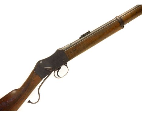 Martini Henry Royal Irish Constabulary .577/450 carbine, 20 inch barrel saw cut at breach, fitted with folding ladder sights 