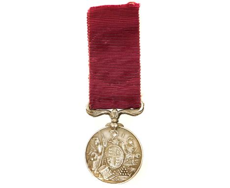 British Army Long Service and Good Conduct Medal, named Pt. J. W . Burton, 76th Regiment 1852.