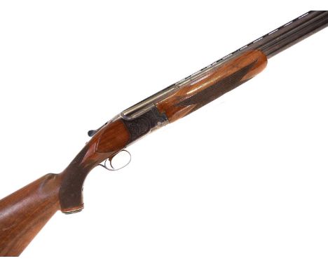B.C. Miroku 12 bore over and under shotgun, 30 inch barrels choked full and 3/4, with spare set of 26 inch barrels choked 1/4