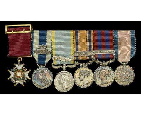 The mounted group of six miniature dress medals attributed to Colonel R. W. C. Winsloe, 21st Regiment of Foot, later Royal Sc