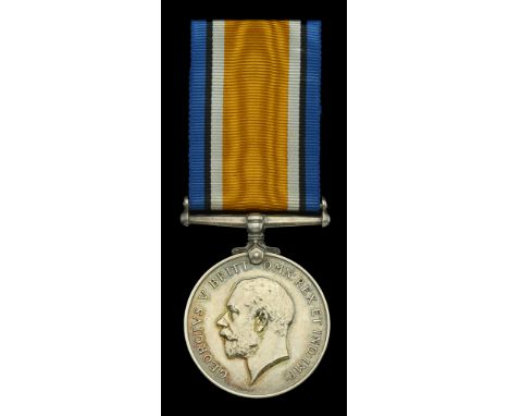 The British War Medal awarded to Lieutenant E. T. Smart, Royal Garrison Artillery, attached Royal Flying Corps, who died on t