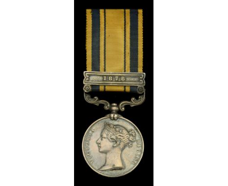 South Africa 1877-79, 1 clasp, 1878 (1888. Pte. T. Young. 80th. Foot.) very fine £500-£700  ---  Thomas Young is confirmed on