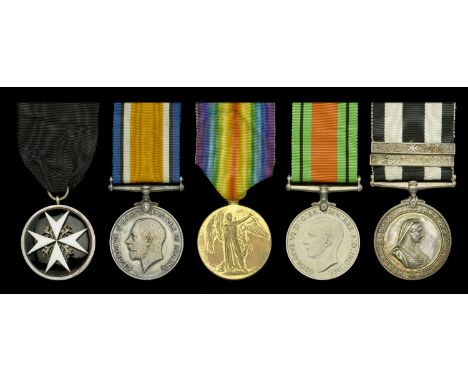 An Order of St. John group of five awarded to Corporal W. Boucher, St. John Ambulance Brigade, late Royal Naval Volunteer Res