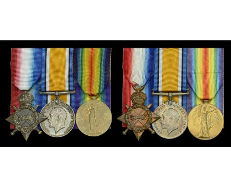 Three: Private  A. P. Eaton, Royal Army Medical Corps 1914-15 Star (22679 Pte. A. D. [sic] Eaton. R.A.M.C.); British War and 