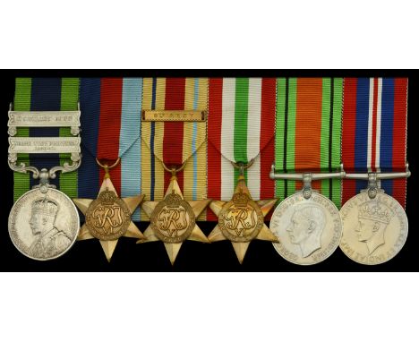 Six: Gunner C. Elliott, Royal Artillery, later Royal Engineers, who was Mentioned in Despatches for his services in Italy  In