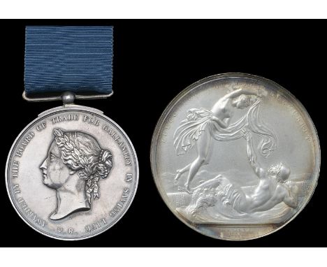 A Sea Gallantry Medal and Lloyd’s Medal for Saving Life at Sea pair awarded to Captain F. M. Burke, Lloyd’s Agent at Algiers,