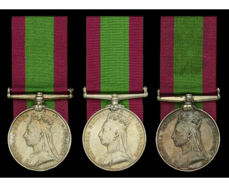 Afghanistan 1878-80, no clasp (3) (1391. Dr. E. Hanmer, I/C. R.H.A.; 535 Gr. J. W. Clowes. D/A Bde. R.H.A.; 1912 Gr. M. Wilke