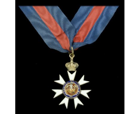 The Most Distinguished Order of St. Michael and St. George, C.M.G., Companion’s neck badge, silver-gilt and enamel, with neck