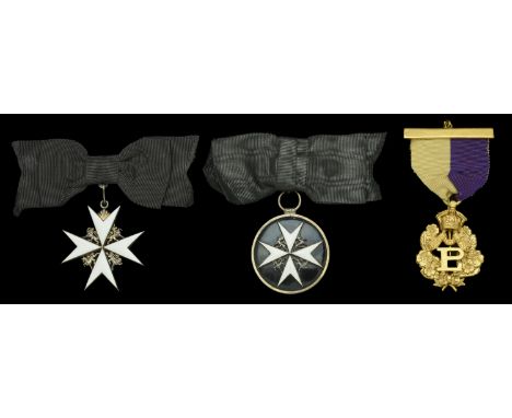 The Order of St. John insignia awarded to Lady Corps Superintendent Mrs. Katherine F. Wilkinson, Oldham Corps, St. John Ambul