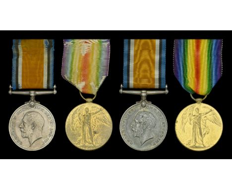 Pair: Air Mechanic Second Class, G. W. Arthur, Royal Air Force British War and Victory Medals (94359. 2. A.M. G. W. Arthur. R