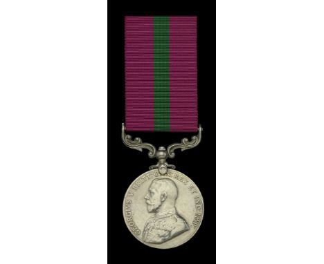 West African Frontier Force L.S. & G.C., G.V.R. (20168 Pte. Sambo Bauchi. Nig. R.) suspension claw re-riveted, contact marks,