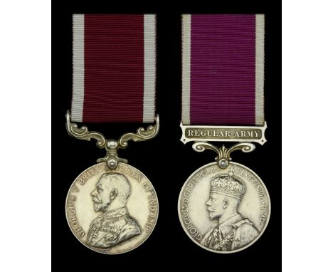 Army L.S. & G.C., G.V.R. (2), 2nd issue with fixed suspension (1018640 W.O. Cl.II. W. P. Gardner. M.M., R.A.); 3rd issue, Reg