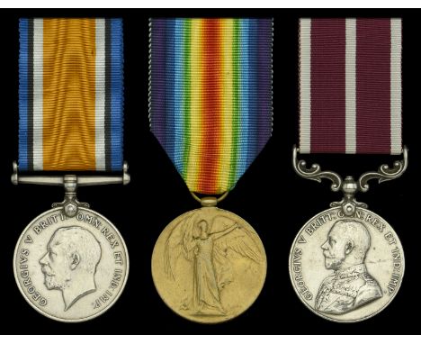 A Great War ‘East Africa’ M.S.M. group of three awarded to Sergeant M. H. Watts, 11th Hull Battery, Royal Garrison Artillery 