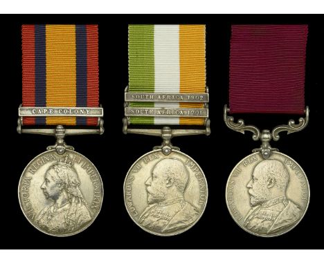 Three: Sergeant Drummer J. Neill, North Staffordshire Regiment attached Permanent Staff, late South Staffordshire Regiment an