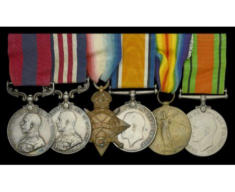 A Great War ‘Battle of Cambrai’ D.C.M. and November 1918 ‘Western Front’ M.M. group of six awarded to Company Sergeant-Major 