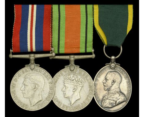 Three: Sergeant S. G. Byard, D.C.M., Royal Field Artillery, who was decorated with the Distinguished Conduct Medal in 1917 fo