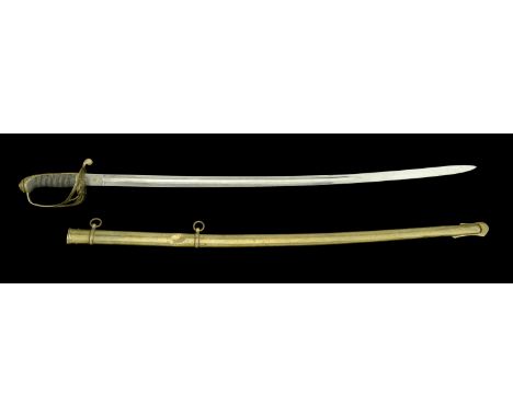 Infantry Officer’s Levee Sword, 1845 pattern. A good Victorian example with an 85.5 cm slightly curved steel blade by ‘Linney