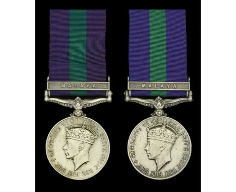 An unusual ‘double issue’ General Service Medal for Malaya awarded to Sapper Bombahadur Gurung, Corps of Royal Engineers (Gur