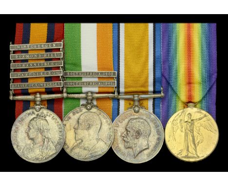 Four: Driver A. E. Poole, Royal Horse Artillery, later Private, Royal Air Force  Queen’s South Africa 1899-1902, 5 clasps, Re