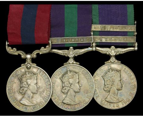 A rare ‘Borneo operations’ D.C.M. group of three awarded to Rifleman (Local Lance-Corporal) Hindupal Rai, 10th Princess Mary’