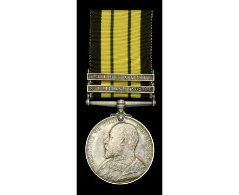 Africa General Service 1902-56, 2 clasps, Somaliland 1902-04, Jidballi (84 Pte. Mtarika. 1st K. African R.) extremely fine £1