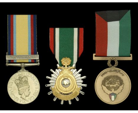 Gulf 1990-91, 1 clasp, 16 Jan to 28 Feb 1991 (21152610 LCpl Shyambahadur Thapa GTR) in named card box of issue; together with