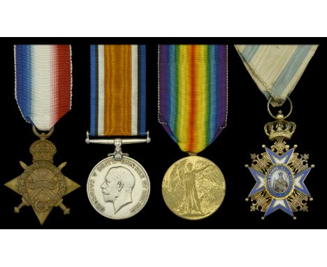 Four: G. E. Bryant, British Red Cross  1914-15 Star (G. E. Bryant. B.R.C.S. & O.S.J.J.); British War and Victory Medals (G. E