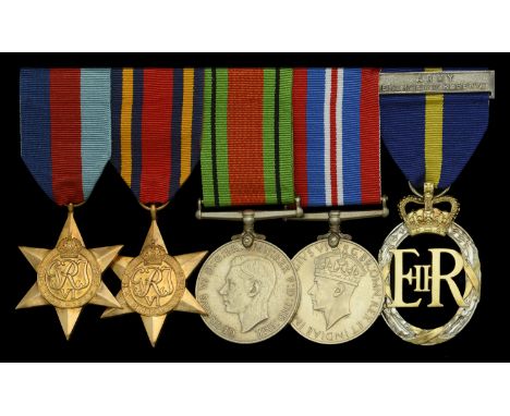 Five: Attributed to Major J. A. M. Meade, Royal Army Ordnance Corps  1939-45 Star; Burma Star; Defence and War Medals 1939-45