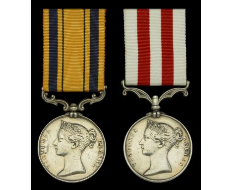 Pair: Private R. McCrossan, 60th Rifles  South Africa 1834-53 (R. Mc.Crossin [sic]. 2nd. Bn. 60th. Rifles.); Indian Mutiny 18