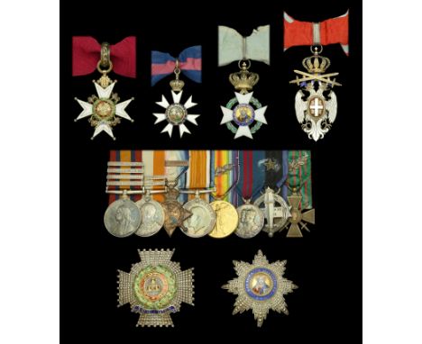 A fine inter-War K.C.B. [Great War C.B.], Great War C.M.G. group of twelve awarded to Major-General Sir Henry L. Croker, Leic