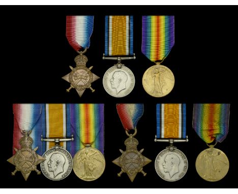Three: Driver C. W. Harrington, Royal Engineers 1914-15 Star (60259 Dvr. C. W. Harrington. R.E.); British War and Victory Med