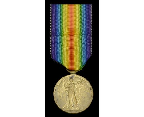 The Victory Medal awarded to D.H.9A observer Sergeant J. West, 110 Squadron, Royal Air Force, who was shot down and killed in