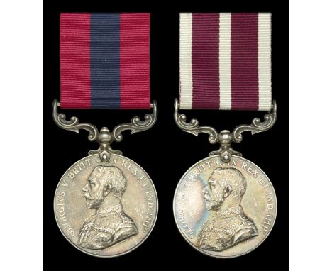 A Great War ‘German 1918 Spring Offensive’ D.C.M. and M.S.M. pair awarded to Battery Quartermaster Sergeant C. Pitt, Ammuniti
