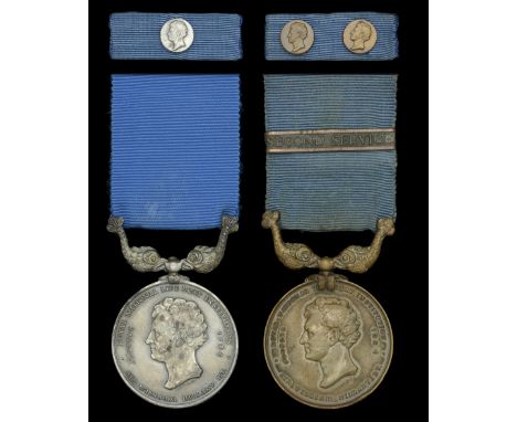 A fine R.N.L.I. Silver Medal, R.N.L.I. Bronze Medal and Second Service clasp, and Daily Star Gold Award Medal group of three 