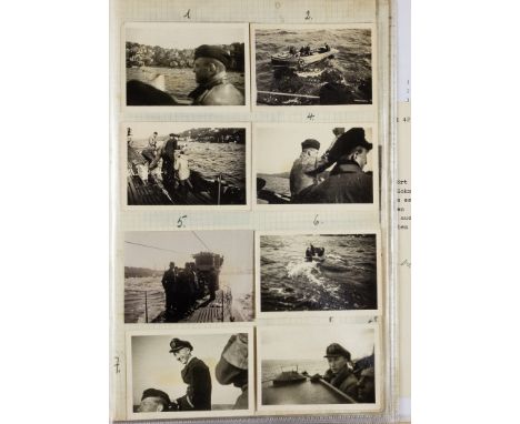 U-976 FIRST OFFICER'S PHOTOGRAPH ALBUM AND CORRESPONDENCESmall archive of material from U-boat Lt. Wilhelm Hinrichs. Hinrichs