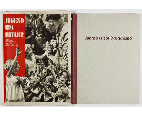 HEINRICH HOFFMANN HITLER YOUTH PHOTO BOOKSPair of photo books related to youth in the Third Reich, with images by Hitler's of