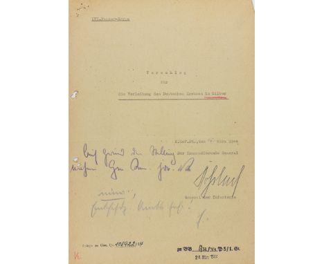 FRIEDRICH HOSSBACH(1894 - 1980) German staff officer and the military adjutant to Adolf Hitler. General of Infantry, commandi