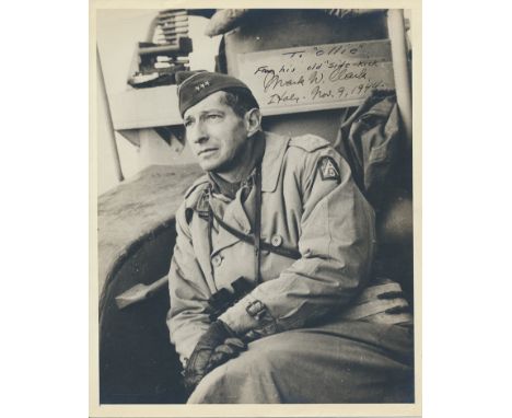 MARK CLARK(1896 - 1984) American Army general, commanded the landings at Salerno and Anzio against the forces of Kesselring. 